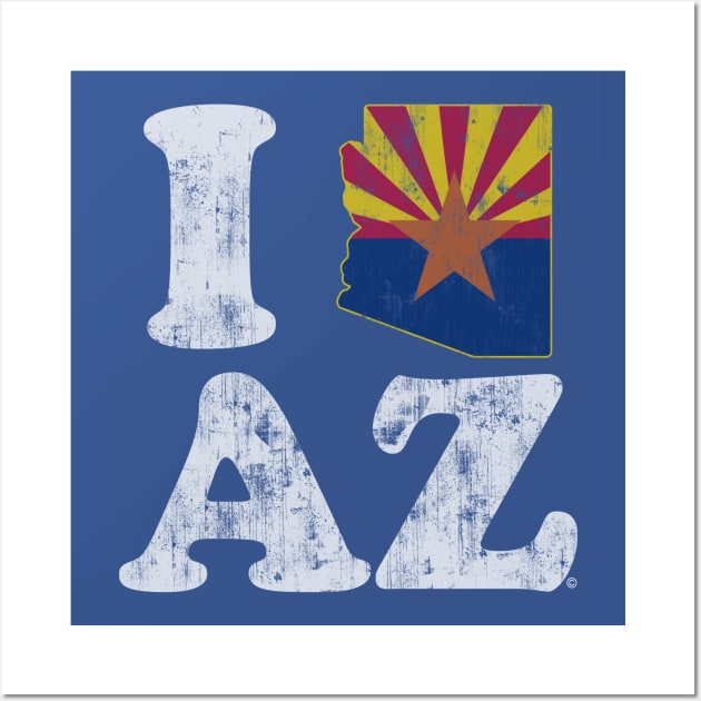 I Flag of Arizona Wall Art by E